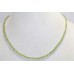 Necklace Strand String Womens Beaded Diamond Cut Peridot Gem Stone Beads B88